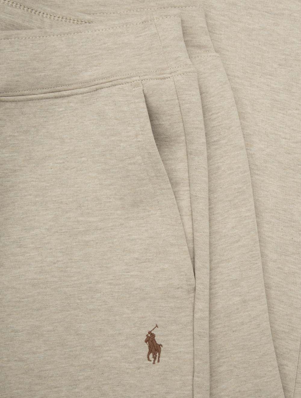 Double-Knit Jogging Pants Beige - Image 4