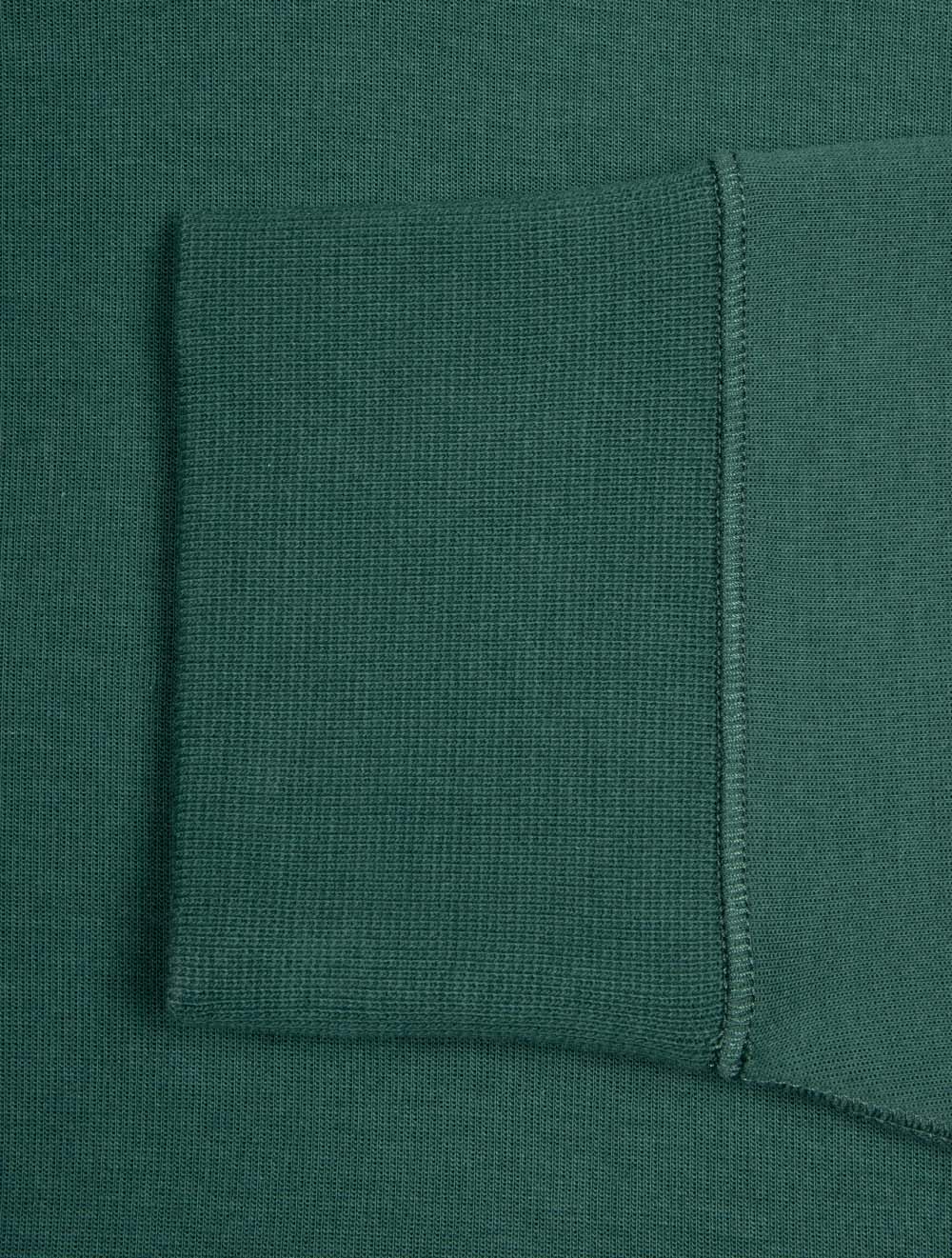 Double-Knit Quarter-Zip Pullover Green - Image 5