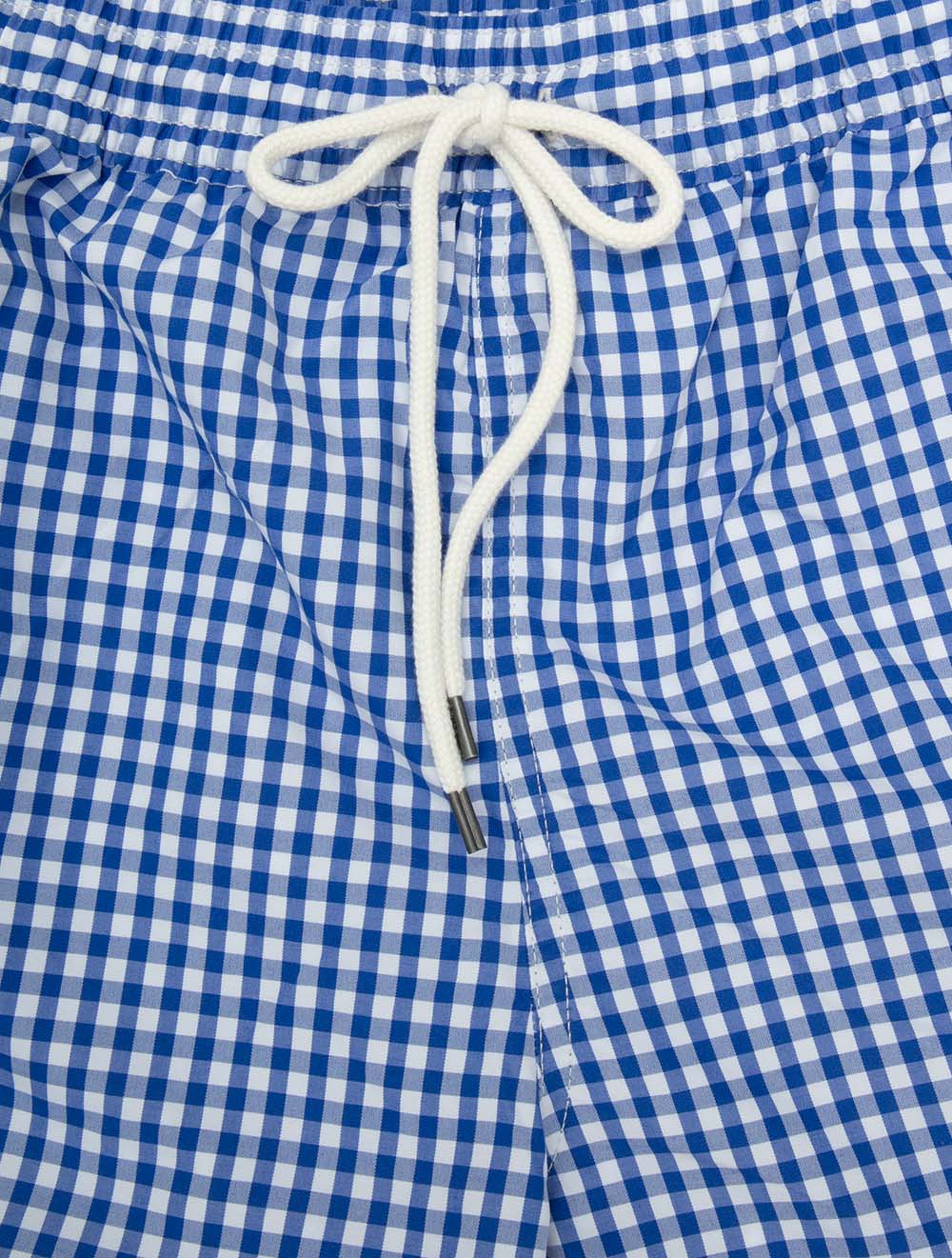 Gingham Swimming Shorts Blue - Image 2