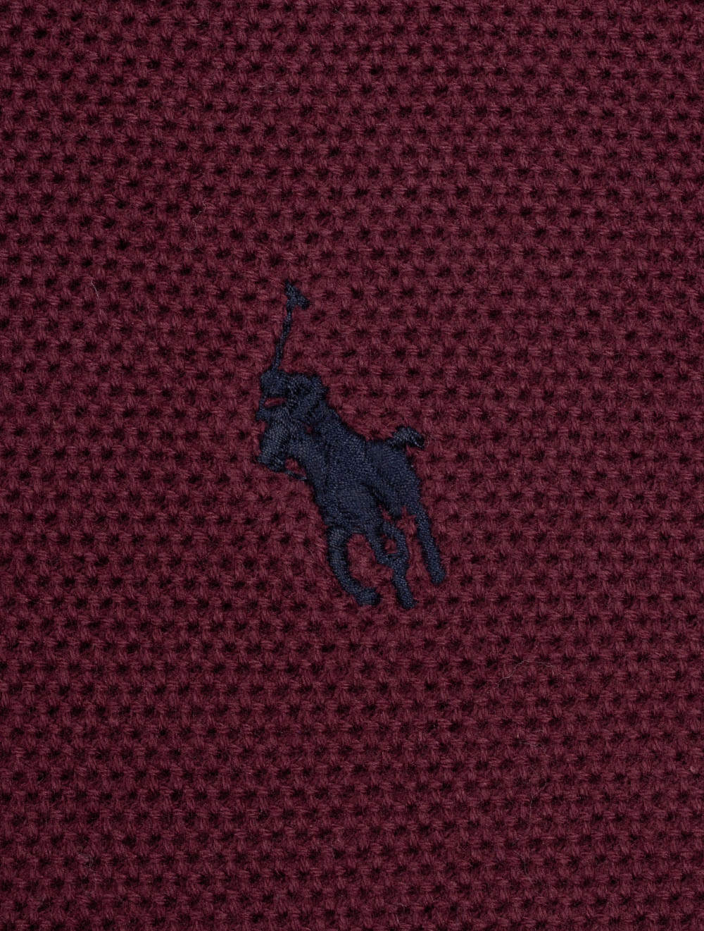 Half Zip Pique Pullover Wine - Image 5