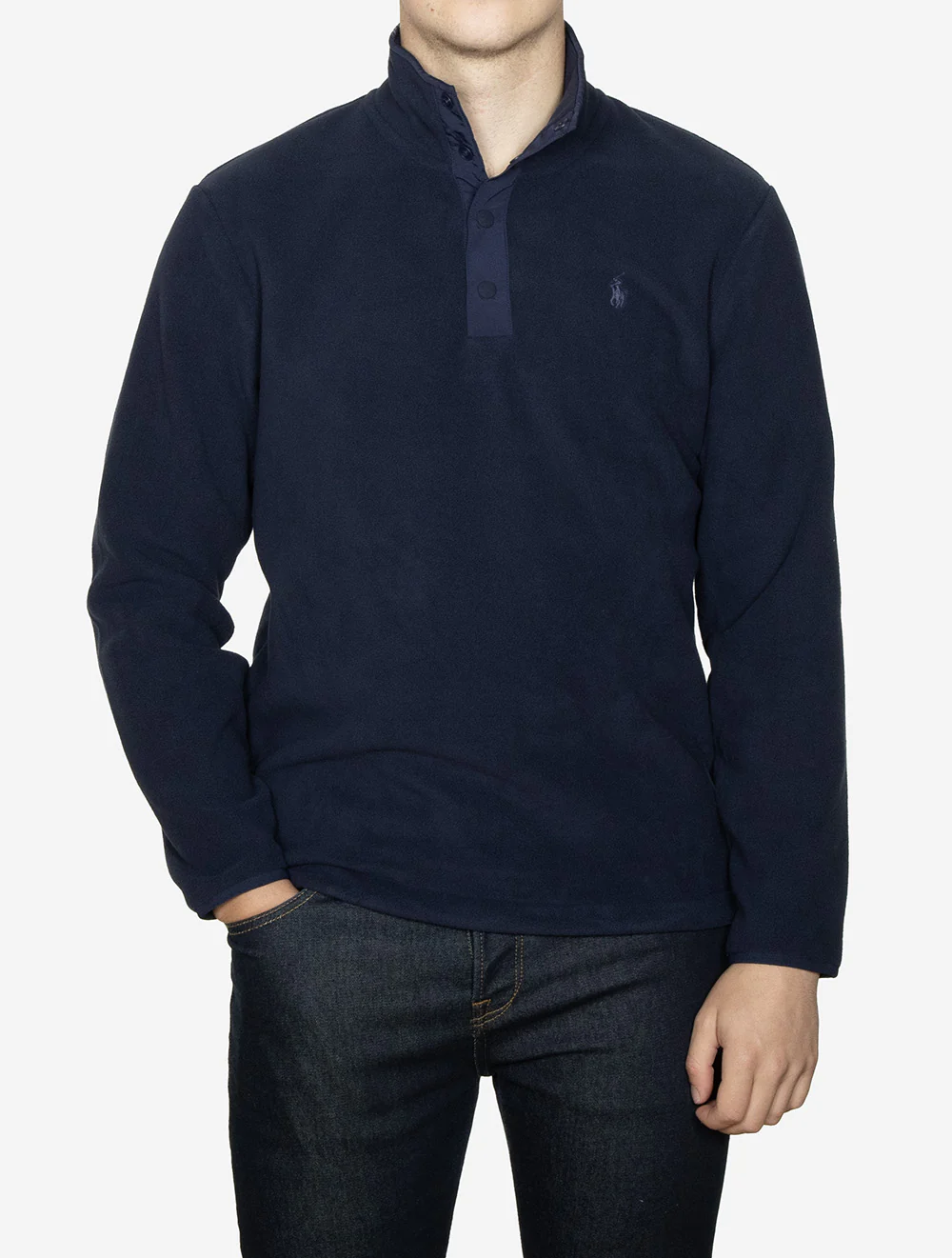 Magic Poly Fleece Navy - Image 2