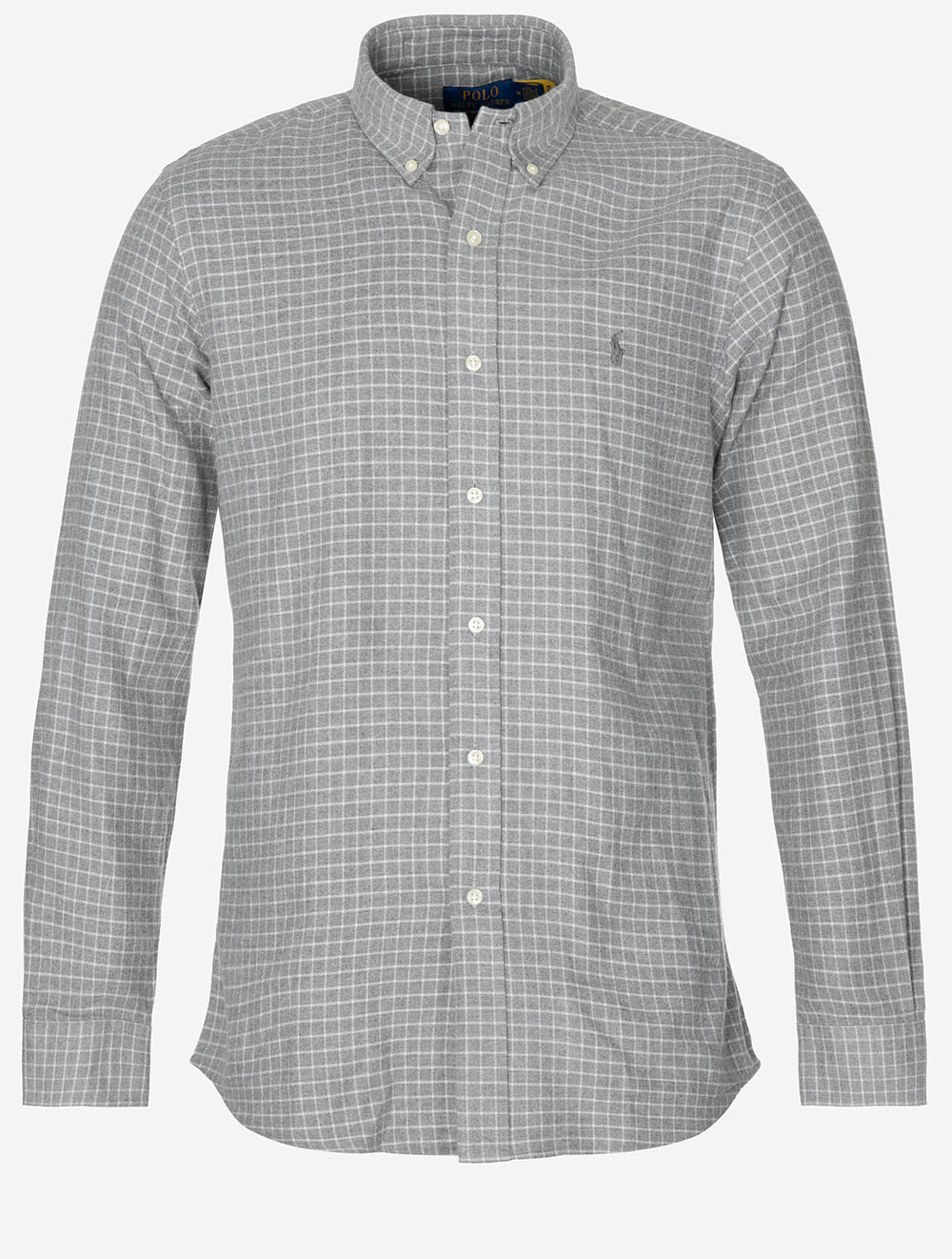 Plaid Performance Twill Shirt Grey Heather