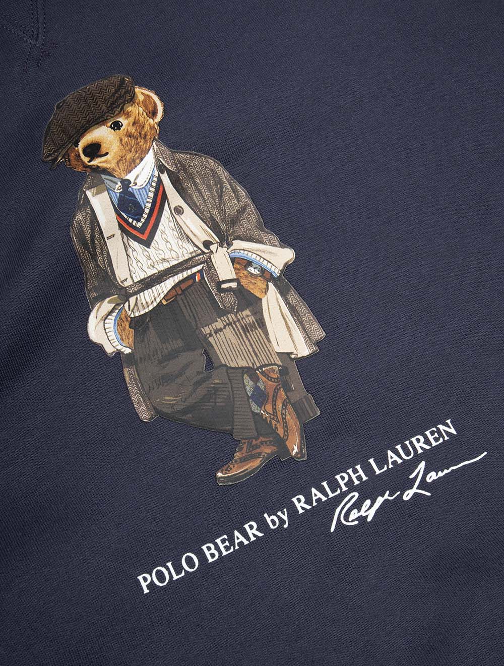 Polo Bear Fleece Pullover Blue - Image 5