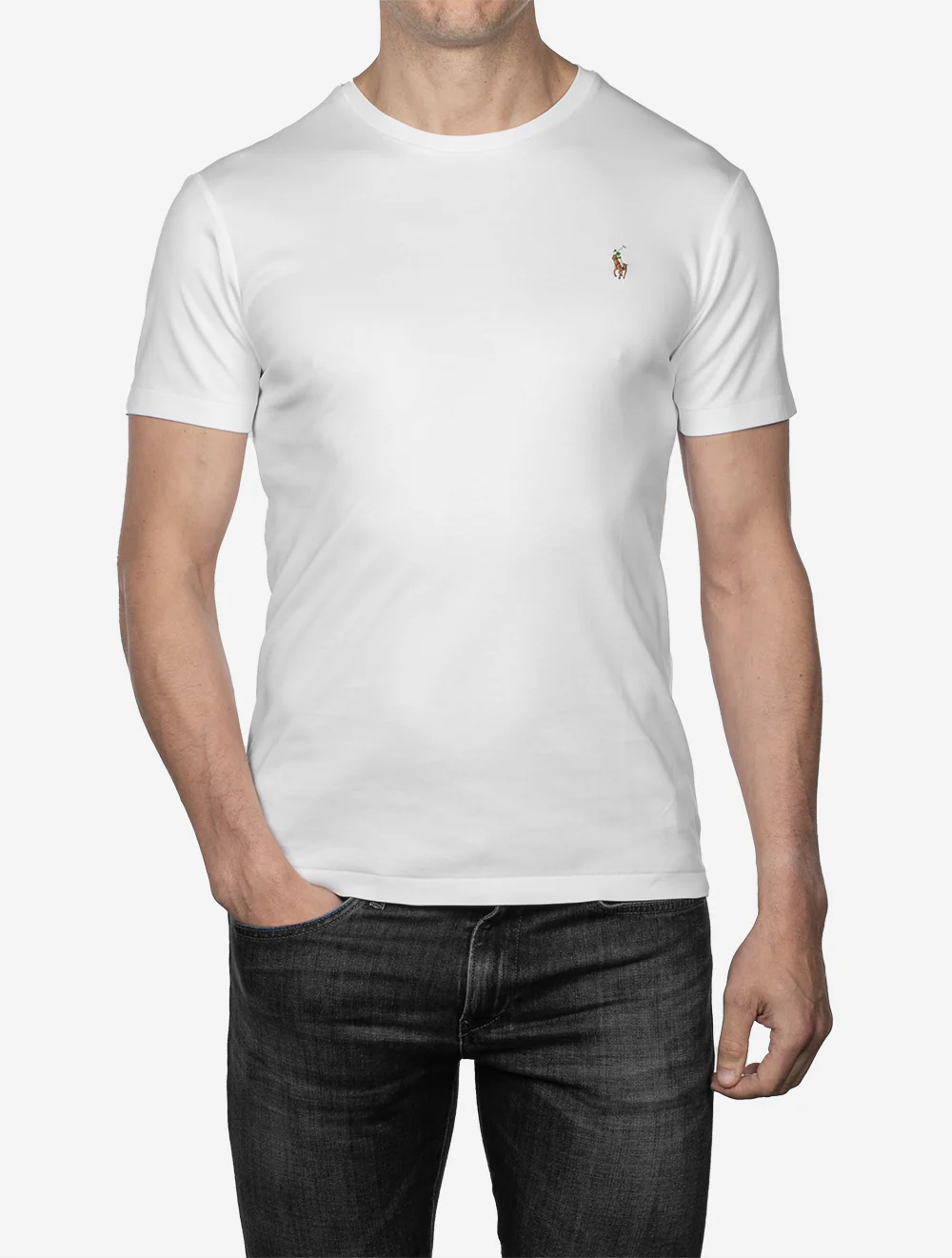 Soft Cotton Slim Fit T-Shirt White - Image 2