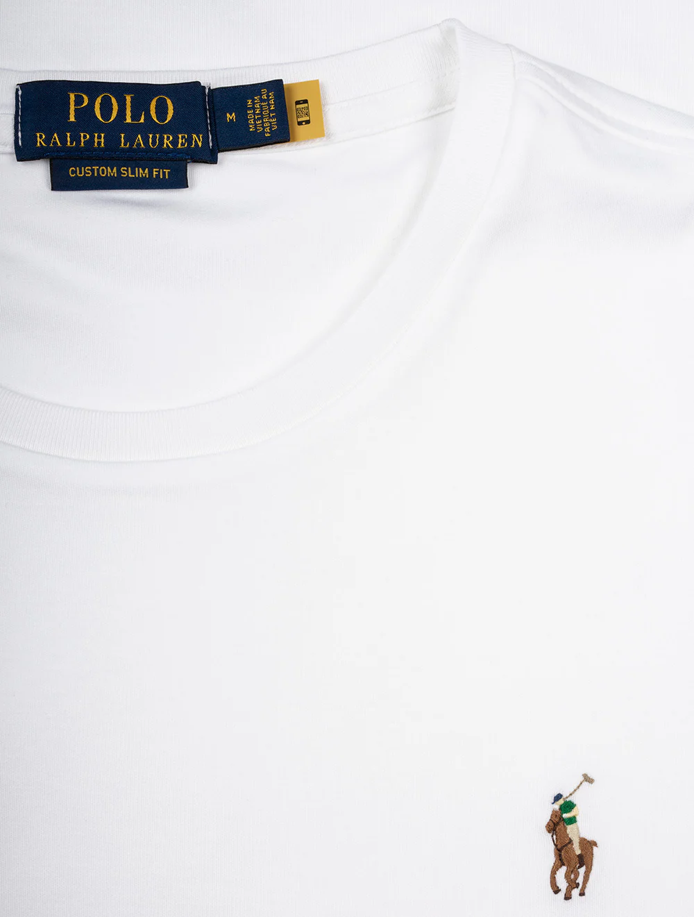 Soft Cotton Slim Fit T-Shirt White - Image 4