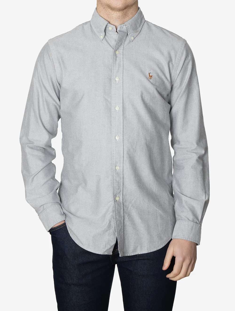 The Iconic Oxford Shirt Grey - Image 2
