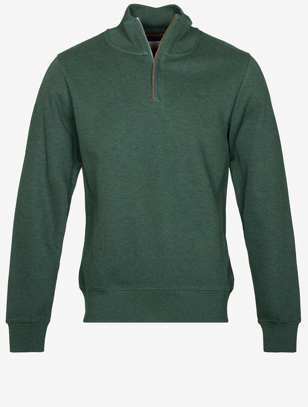 Sacker Rib Half Zip Tartan Green