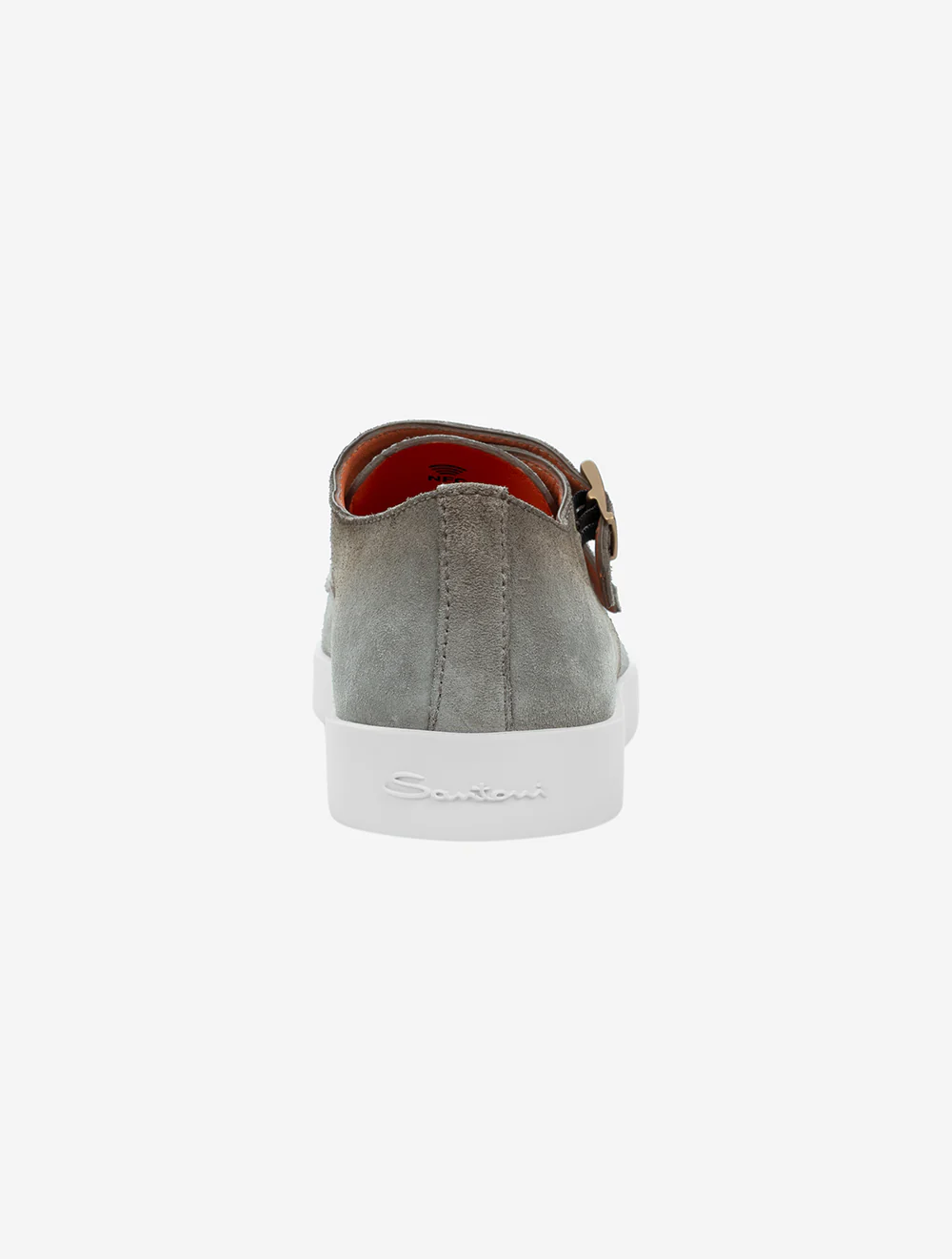 Double Monk Suede Shoe Taupe - Image 4