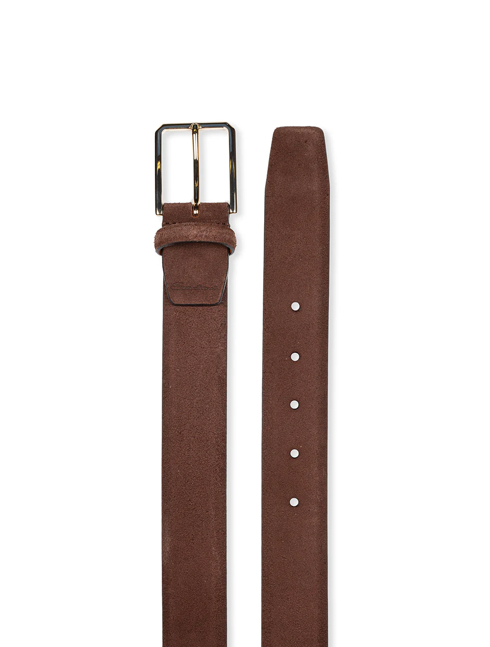 Suede Belt Dark Brown - Image 2