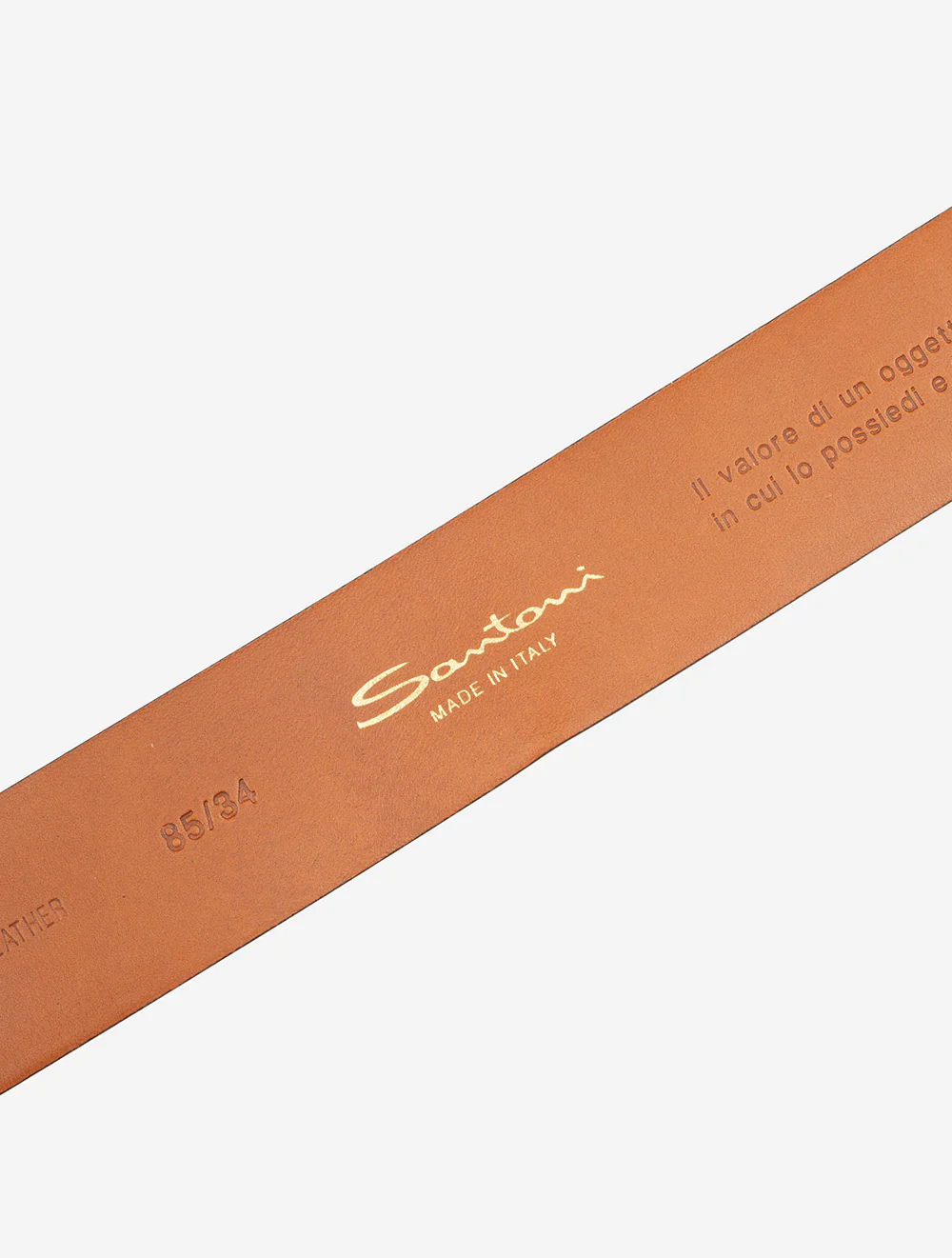 Tumbled Calf Leather Belt Blue - Image 3
