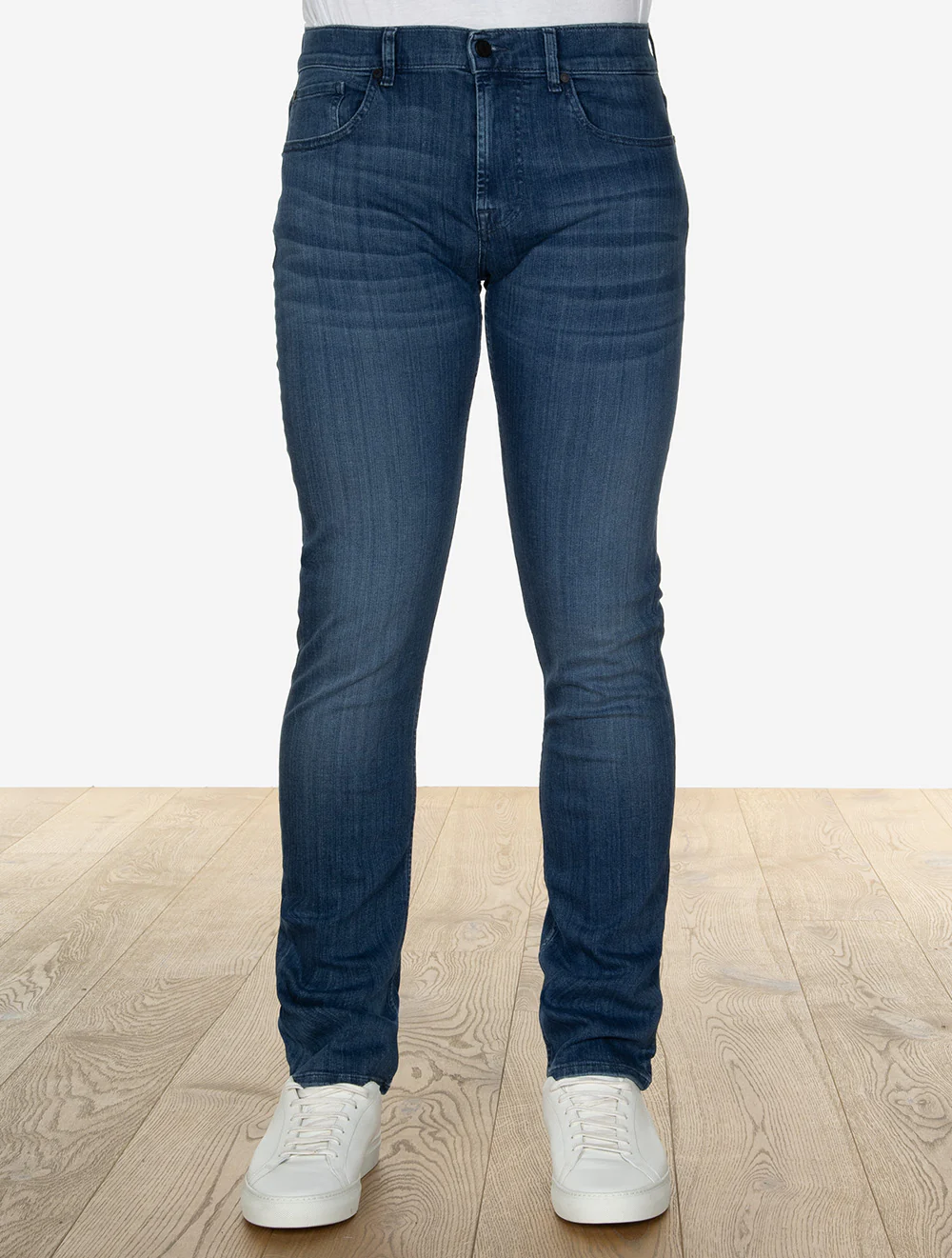 Slimmy Luxe Performance Plus Jeans Mid Blue - Image 3
