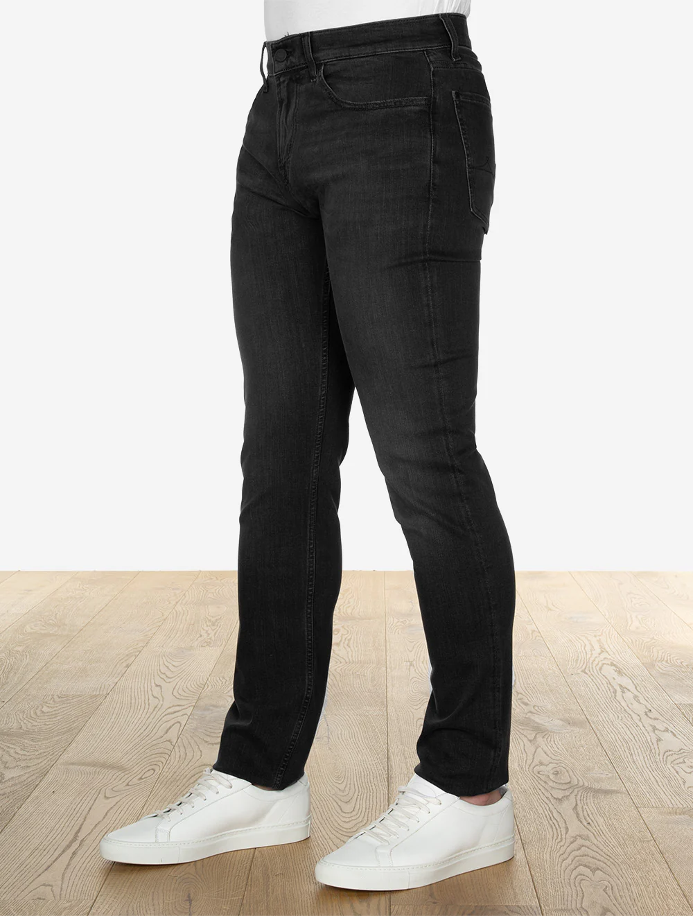 Slimmy Luxe Performance Jeans Washed Black - Image 2