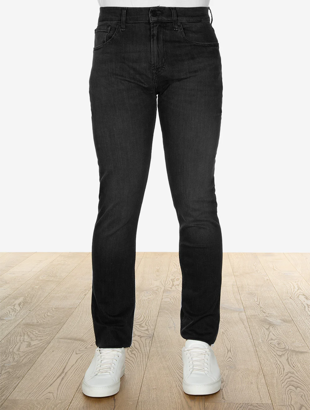 Slimmy Luxe Performance Jeans Washed Black - Image 3