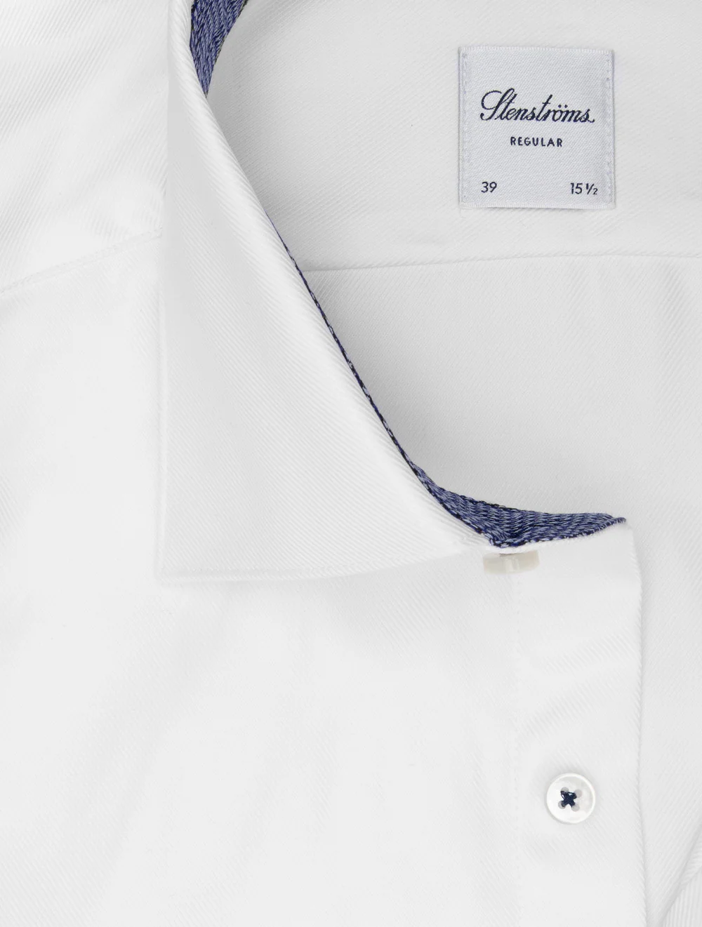 Contrast Inlay Twill Shirt White - Image 2