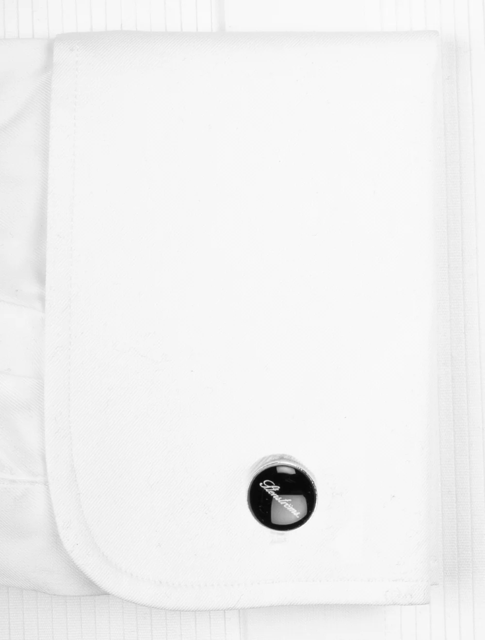 Fitted Pleated Cotton Body Dress Shirt White - Image 4
