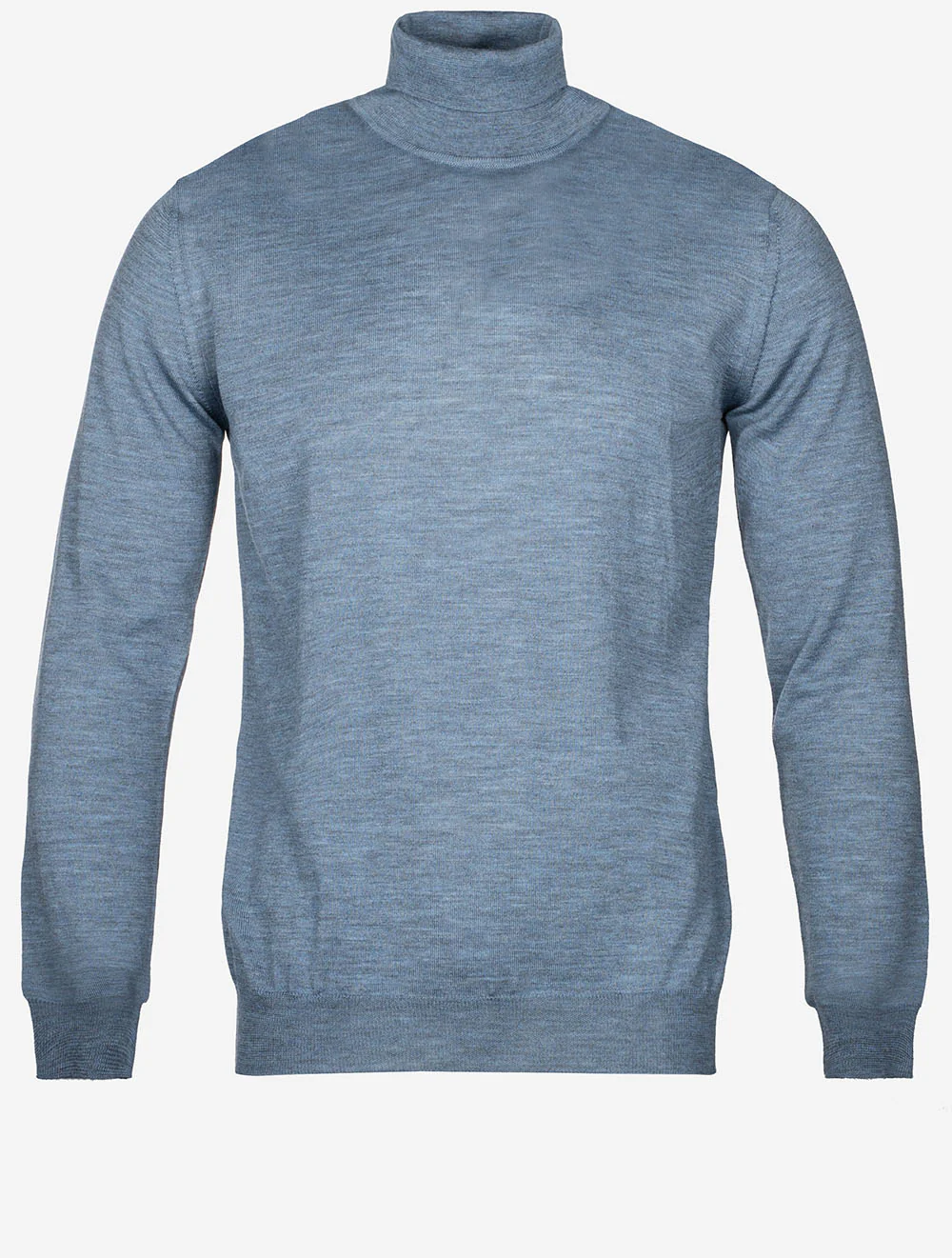 Merino Roll Neck Blue