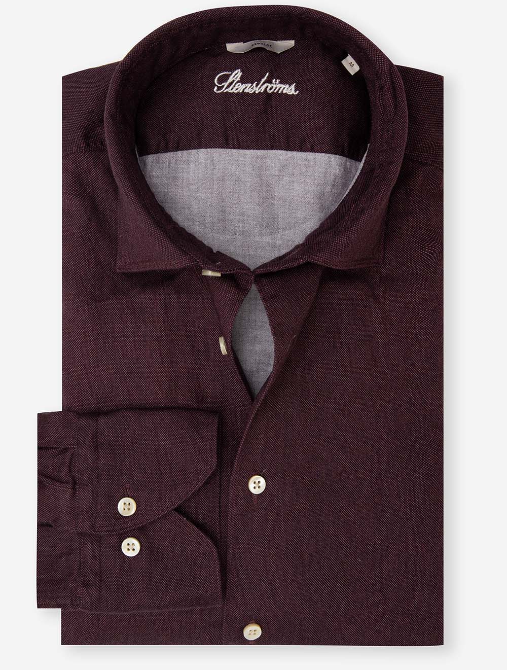 Regular Soft Cotton Shirt Wine