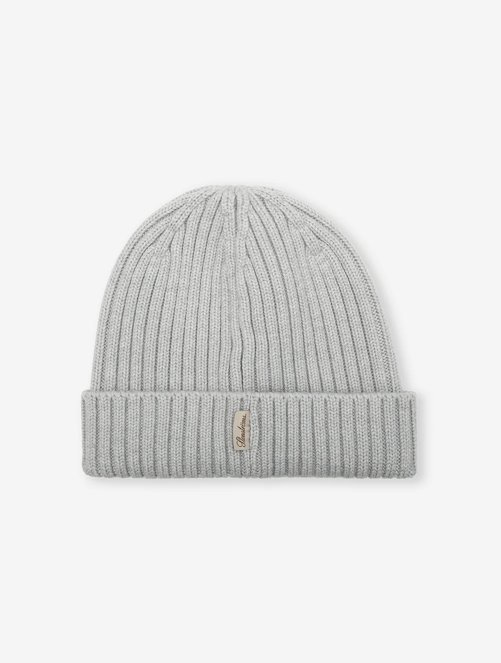 Rib Knitted Hat Grey
