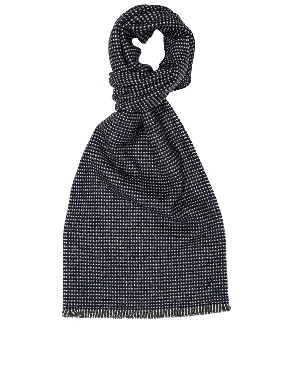 Wool Pattern Scarf Andover Heather - Image 3