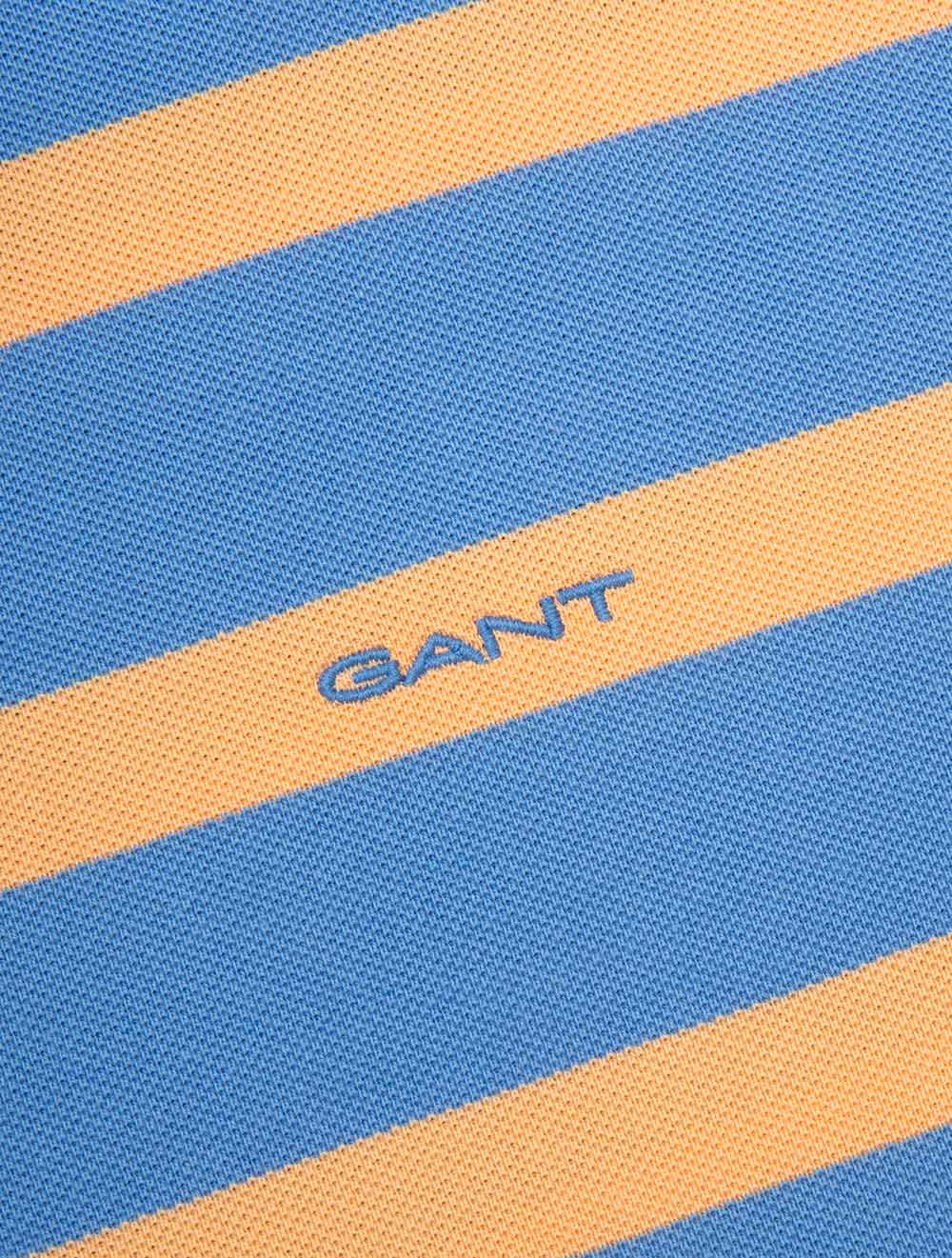 Striped Polo Shirt Perfect Blue - Image 6