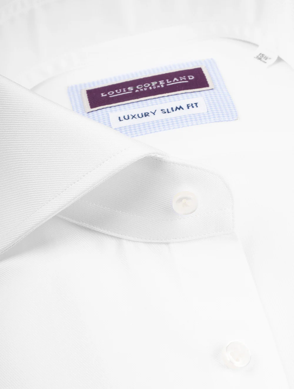 Slim Fit Double Cuff Shirt White - Image 3