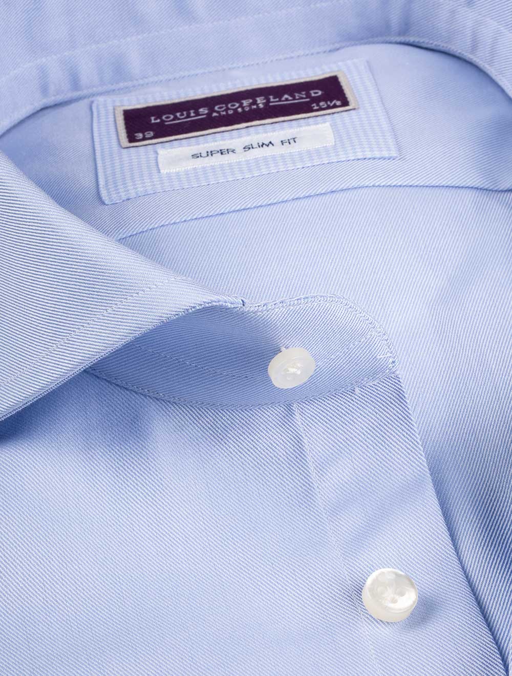 Superslim Double Cuff Shirt - Blue - Image 3