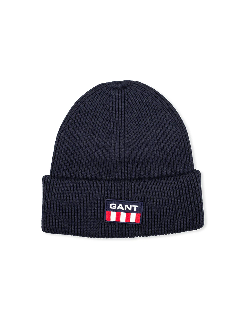 Unisex Retro Shield Beanie Evening Blue