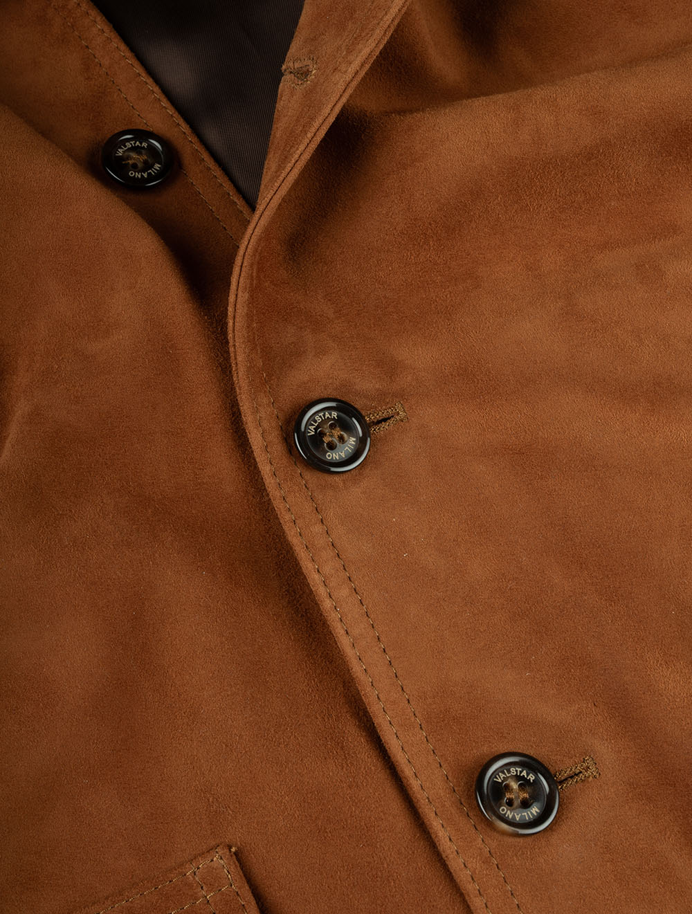 Suede Bomber Jacket Sandal Wood - Image 5