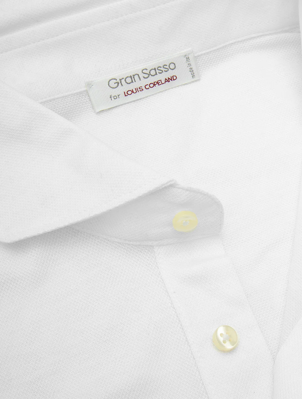 White Cotton Polo Shirt Pure White - Image 3