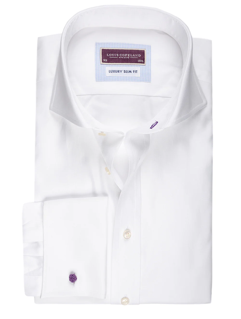Slim Double Cuff Shirt - White