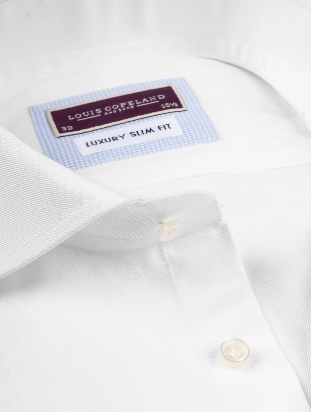Slim Double Cuff Shirt - White - Image 3